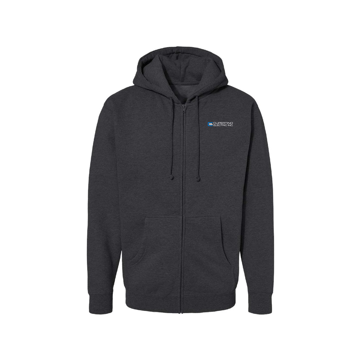 Charcoal Full-Zip Hoodie