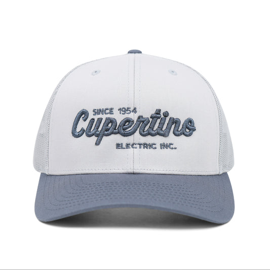 Six Panel Trucker Light Grey/Gunmetal