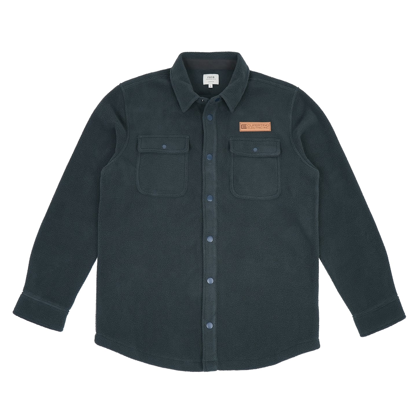 Fleece Shacket Black