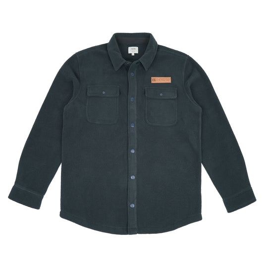 Fleece Shacket Black